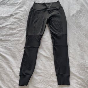 Alo High-Waist Full-Length Charcoal Gray Legging
